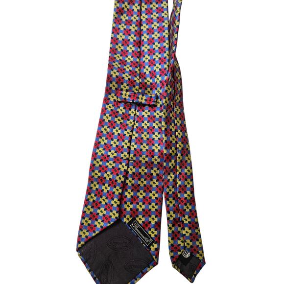 Faconnable Vintage Men Silk Tie - Picture 4 of 9